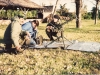 Argentine Commandos look on as I make a commo shot back to Panama